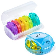 Weekly Pill Organizer, 3 Times a Day Pill Case Organizers 7 Day, Travel Pill ...
