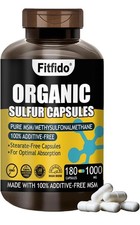 MSM Organic Sulfur Capsules, Premium MSM Supplement, Used for Joint Health an...
