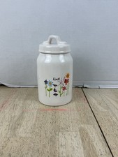 Rae Dunn Artisan Collection by Magenta Tall BLOOM Dimpled Canister - 9 3/4" Tall