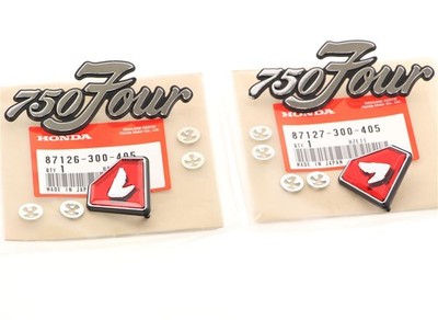 Honda CB 750 Four K1  Seitendeckel Schriftzug Diamant Emblem Set Side Cover Embl