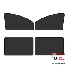Black Side Window Sun Shades - 4 PCS Sun Shades - Light Block Privacy Curtains