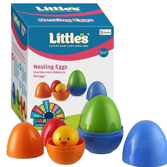 Piramal Little&rsquo;s Nesting Eggs Baby Stacking Toy 4 Pcs 6M+