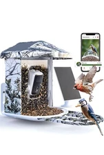 New InBox DCT Video SMART BIRD FEEDER CAMERA Solar AI BIRD RECOGNITION HD Camera
