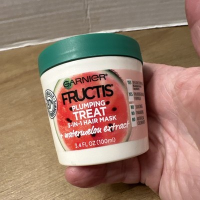Garnier Fructis Plumping Treat 3-in-1 Hair Mask, 3.4 fl oz