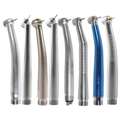NSK Style Dental (LED Light) High Speed Turbine Handpiece Push Button 2 Holes po