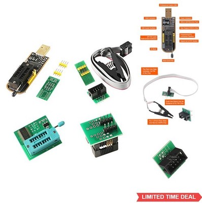 CH341A 24 25 Series EEPROM Flash BIOS USB Programmer SOP8 SOIC8 Test Clip