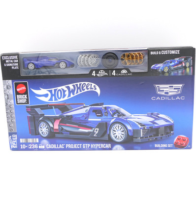 Mattel Brick Shop Hot Wheels Cadillac Project GTP Hypercar Building Set 236 Pcs