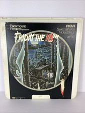 Friday the 13th CED RCA SelectaVision VideoDisc Vintage Horror Movie Classic