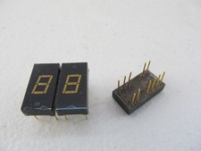 QTY=3 Monsanto MAN5 and MAN81 LED Dsiplays, Vintage, Gold Pin