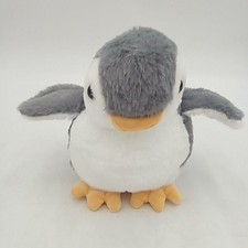 Penguin Bird Plush Gray White Small Stuffed Animal Toy Cute Soft Plushie