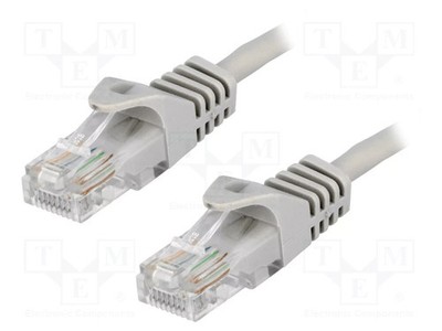 grau U/UTP 5e CCA Patch cord RJ45-Stecker,beiderseitig