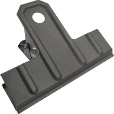 Black Large Bull Clips, 10 Pack Extra Large Binder Clips 4.7 Inch 120 Mm for H