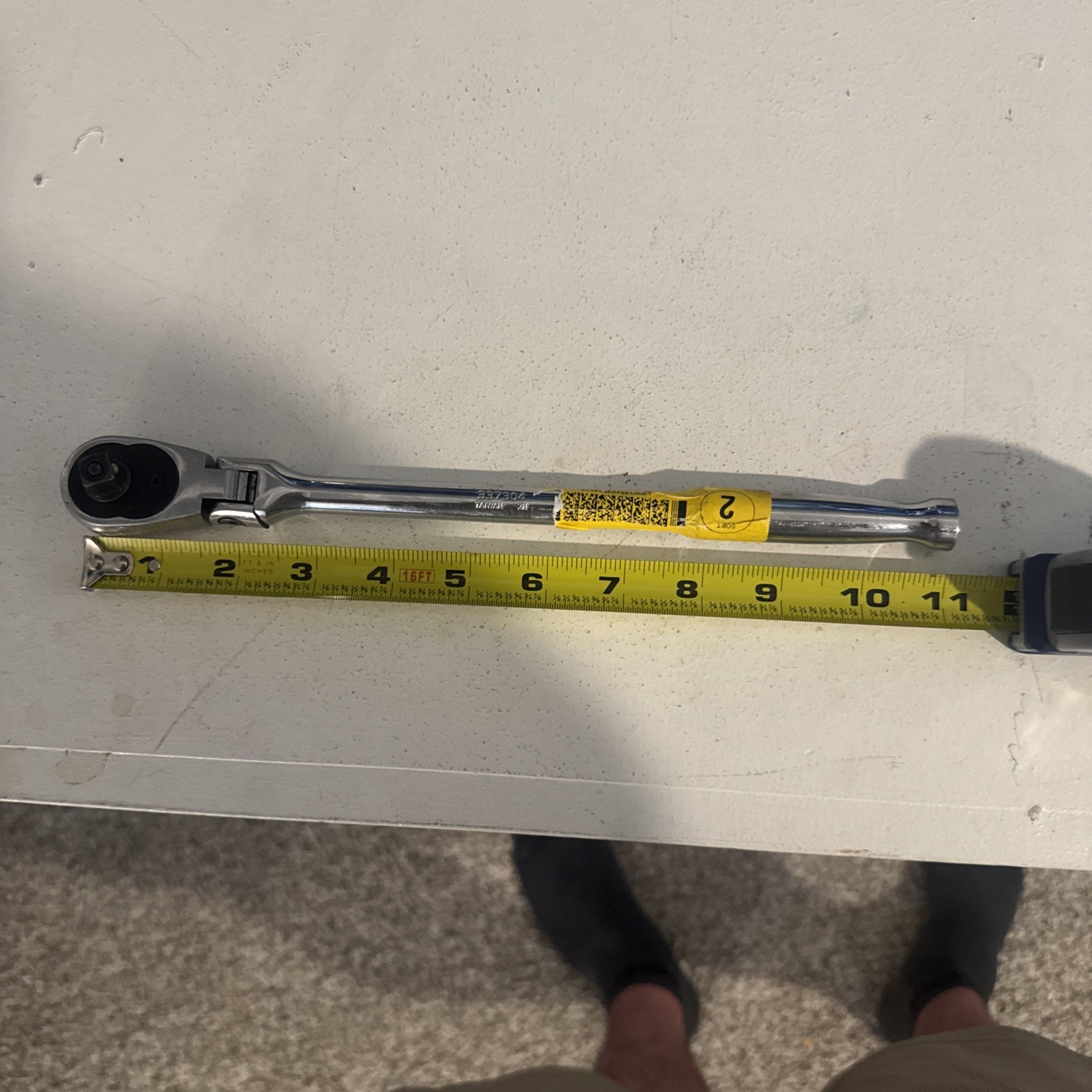 Kobalt 337304 3/8 Drive Flex Head Ratchet Quick Release Hand Tools 11" Long