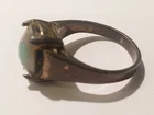 Antique Asprey Hallmarked Silver and Opal Ring Dated for Birmingham 1924