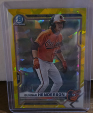 Topps 2021 Bowman Chrome Draft Sapphire Gunnar Henderson BDC-175 RC Yellow  /99