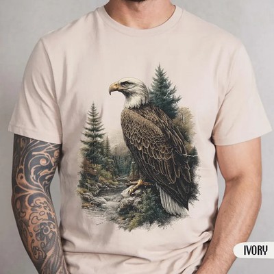 Vintage Bald Eagle Retro USA American Graphic Comfort Tee