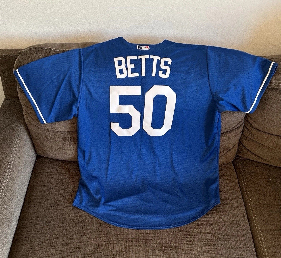 Nike Authentic Los Angeles Dodgers Mookie Betts #50 Blue