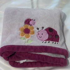 Carter's Pink Ladybug Security Blanket Lovey Snuggle Me Or Just One Year Fleece