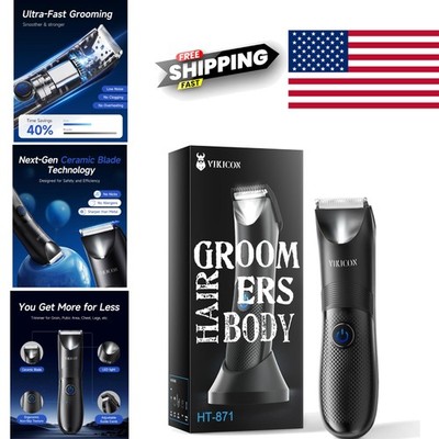 Ergonomic Hair Trimmer for Private Areas Lightweight USB Charging Grooming Tool