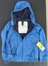 NWT All In Motion Windbreaker Rain Jacket Children  s Size XS 4/5 Blue