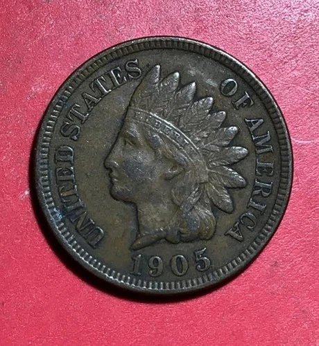 1905 US Indian Head Cent! XF! SHARP! Old US Coin!