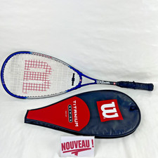 ➜RAQUETTE DE SQUASH WILSON TITANIUM Series power en titane + housse - Utilisée