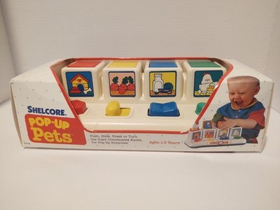 Vintage 1997 Shelcore Pop-Up Pets (01216) Children's Toy Ages 1-3 ( New In Box)