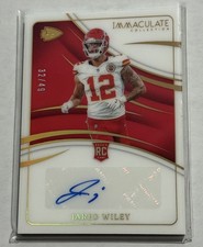 2024 Panini Immaculate Collection Jared Wiley /49 Rookie Auto Chiefs