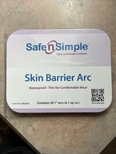Safe-n-Simple Skin Barrier Arc 1" (30ct) Waterproof Exp 10/2026 SNS20630 New