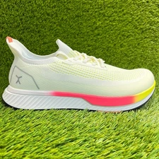 Flux Adapt Runner White Neon Mens Size 11 Running Athletic Walking Knit Shoes