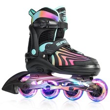Juego De Patines Para Ni as Ruedas En Linea Rosado Inline Roller Skates Pink NEW