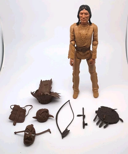 Vintage 1960s Marx Best Of The West CHIEF CHEROKEE Action Figure w/ Accessories