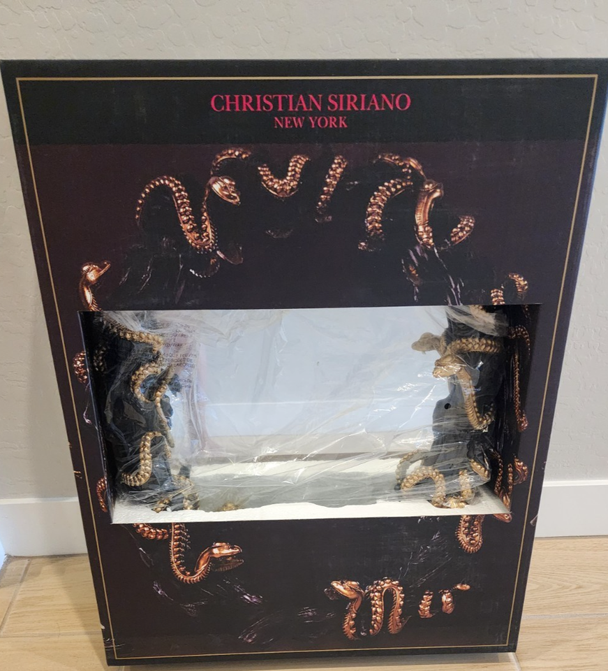 Halloween CHRISTIAN SIRIANO NEW YORK Framed Mirror With Gold Snakes New ...