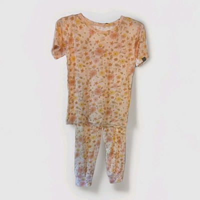 Gerber Modern Moments Toddler Girls Floral Print Pink 2 Piece Pajamas, Size 5T