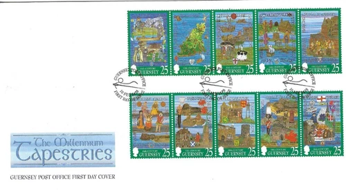 Guernsey Comm/FDC - The Millennium Tapestries - Guernsey -  1998  (GUE226)