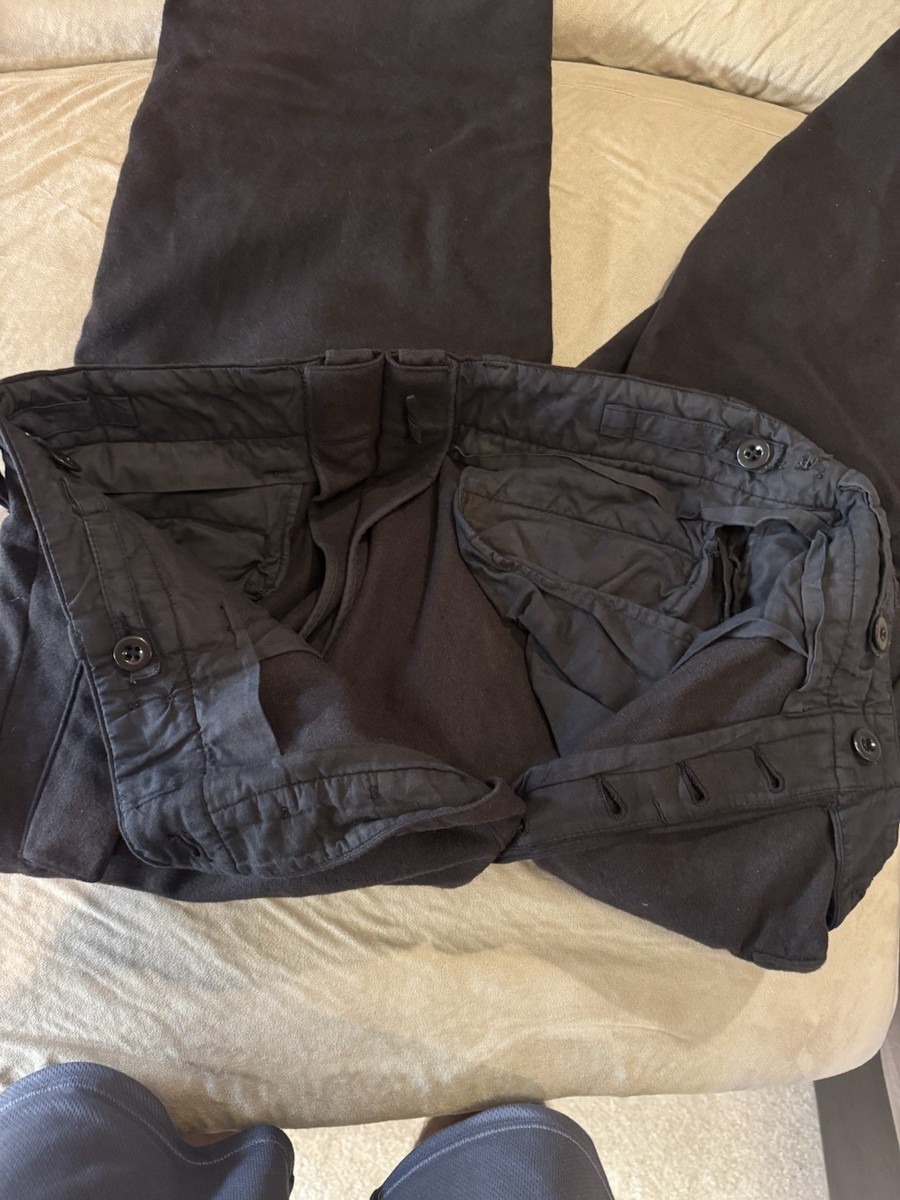 James Bond Spectre Military Ski Pants Black Size 32 Wool (Inspired Tom Ford) View 3