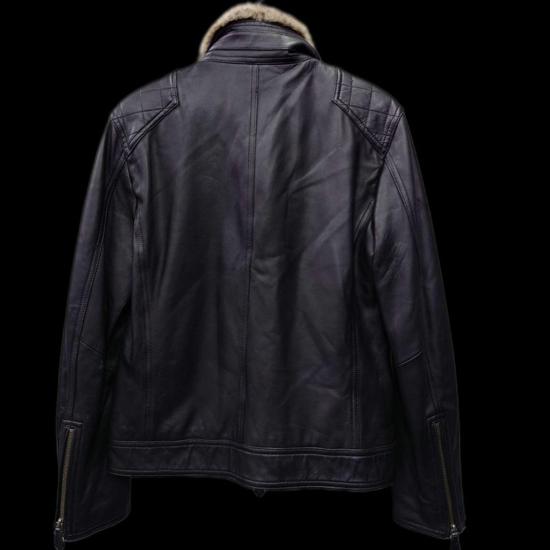 BURBERRY BLACK LABEL Sheepskin Riders Jacket Size L From