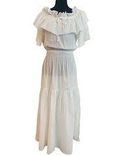 Sample Spell & the Gypsy Collective Off the Shoulder Maxi Dress White Sz S