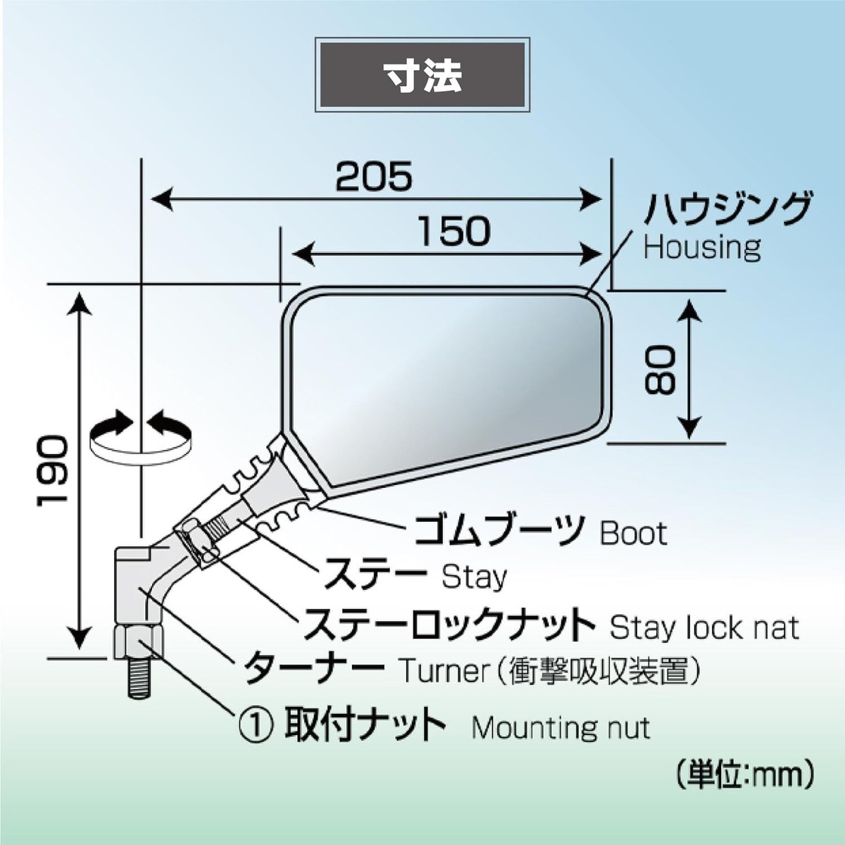 NAPOLEON CROSS 2 左右ミラー AJS2-10LR レイセーブ 製品情報