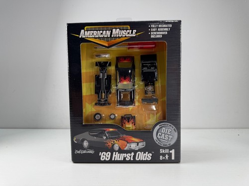 Ertl 1969 Hurst Olds American Muscle 1/64 Diecast Model Kit New Black w ...