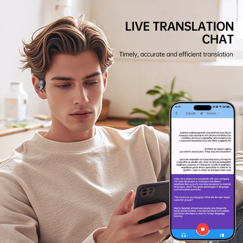 Translator Earbuds 150 Languages Real Time Online OffLine Translation Earphones - Zdjęcie 5 z 26