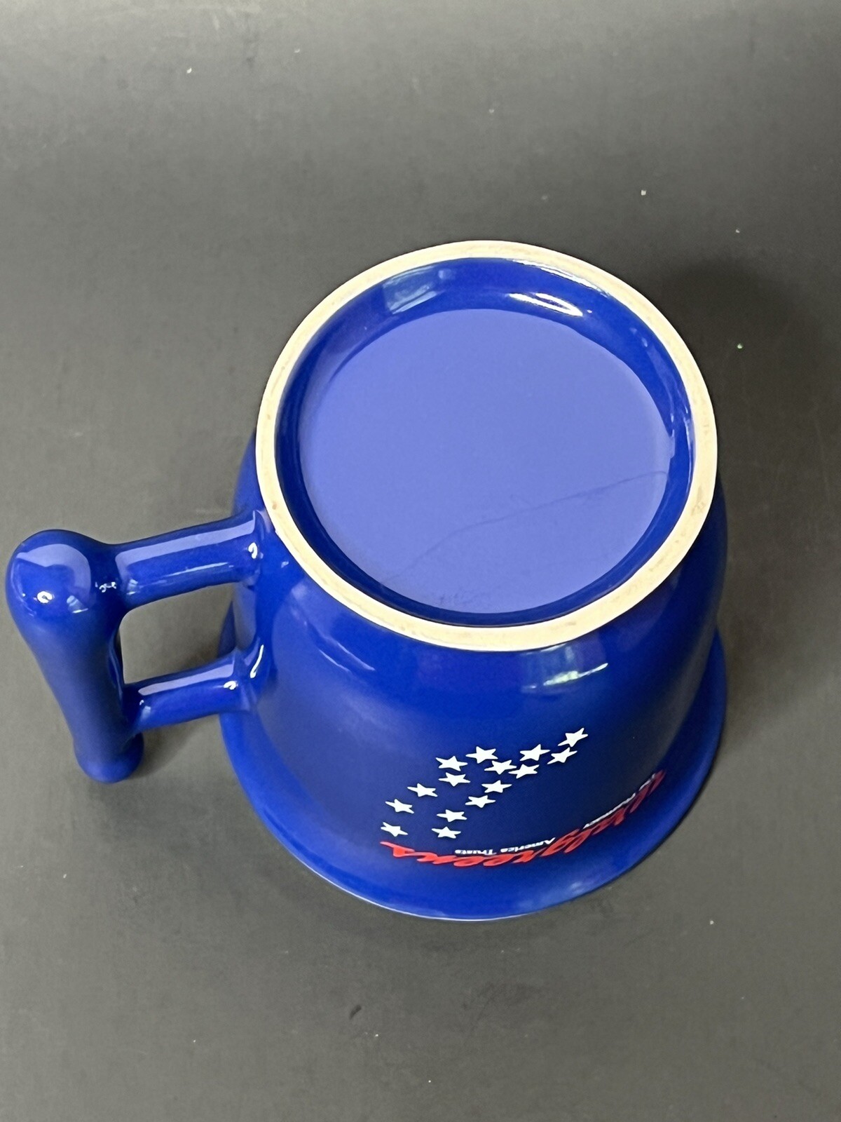Patriotic Star Large Coffee Mug Walgreens Pharmacy America Trusts Blue