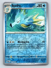 Stage 1 Seadra HP 80 Blinding Ink Attack Rare Blue Pokemon Card