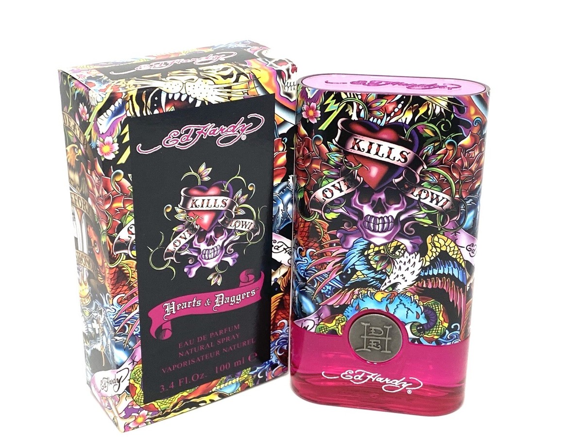 Hearts & Dagger By Ed Hardy 3.4 fl.oz Eau De Parfum Spray For