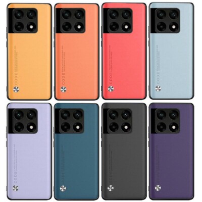 For OnePlus10Pro 10T 1+AcePro Plain Leather Fabric Coated Rubber hard case cover