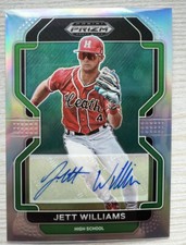 2022 Prizm Draft Picks Baseball Base Auto Silver #PDP14 Jett Williams