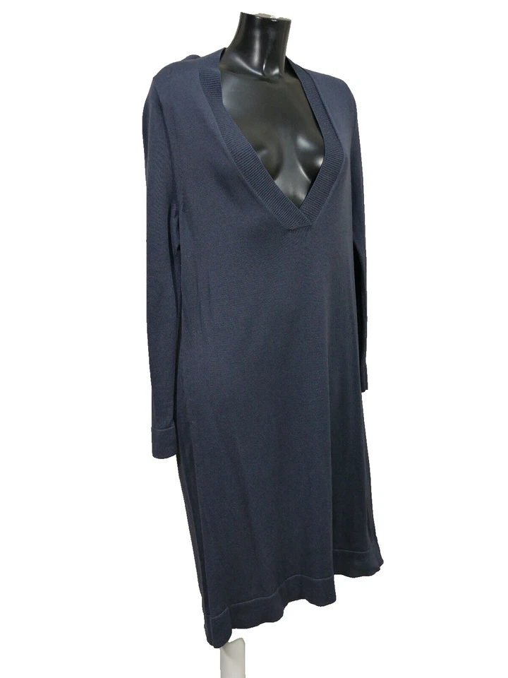 Peruvian Connection Damen Strick Kleid Gr XL / Blau Baumwolle ( S 7075 ) - Bild 2 von 4