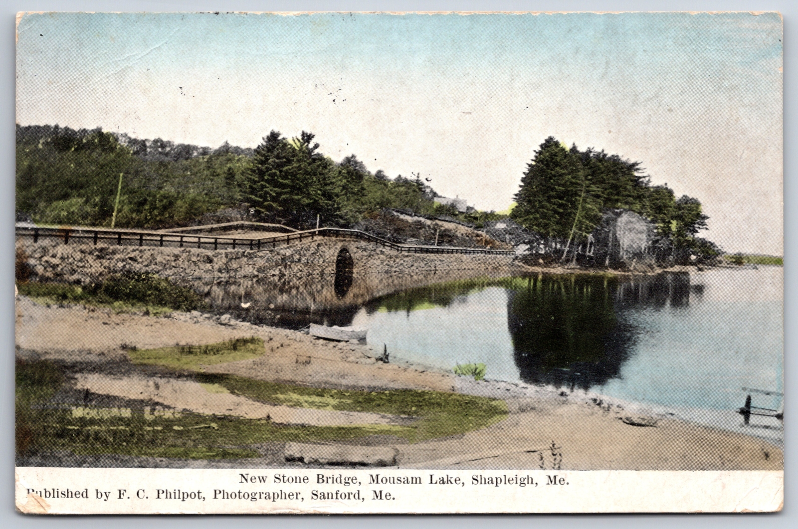 Shapleigh MaineNew Stone Bridge Over Mousam LakeFC Philpot, Sanford