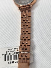 Michael Kor Women's Cinthia Rose Gold-Tone Watch MK3643 New Battery W Tag/Cover