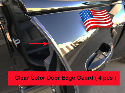 4pcs set CLEAR DOOR EDGE GUARD Protection Trim Molding Stripe for scion